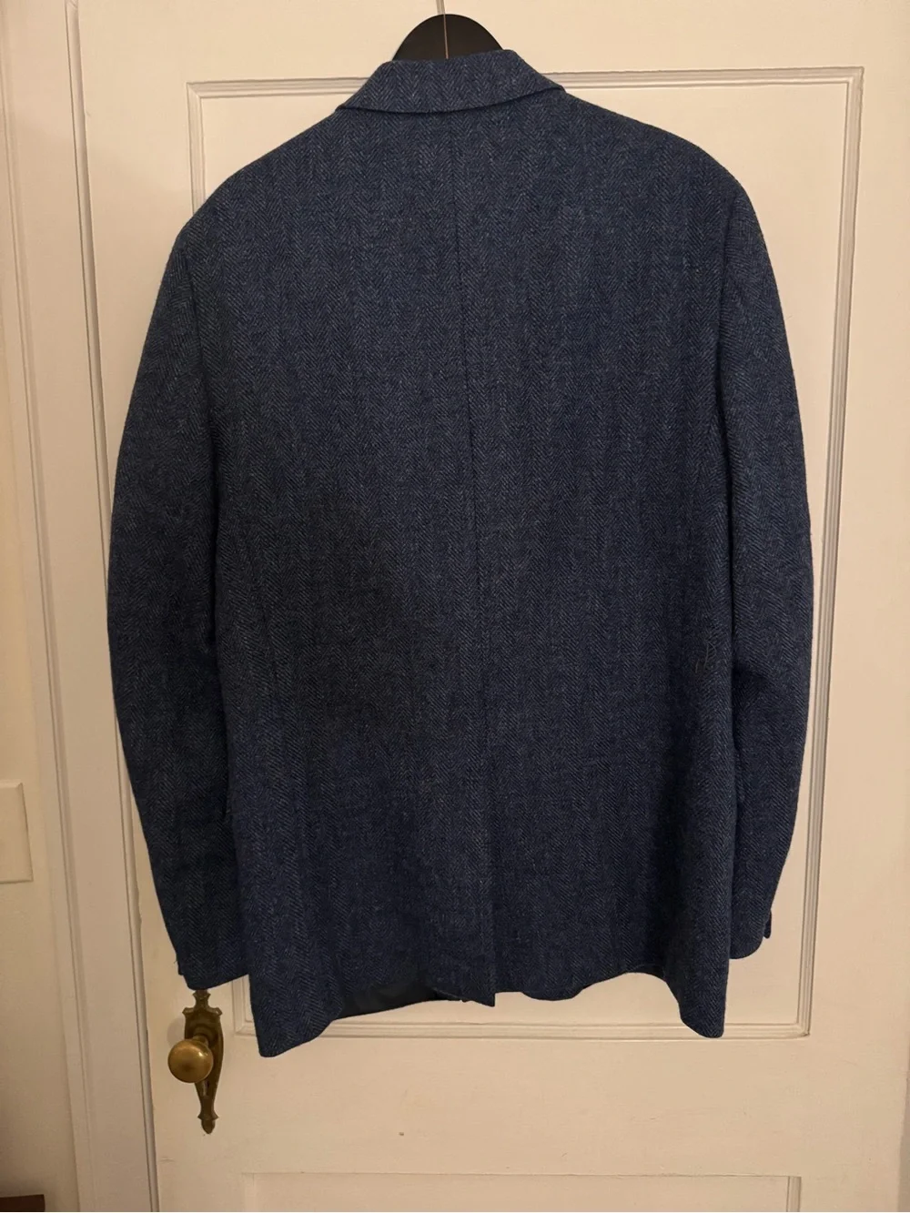 J. Crew Navy Herringbone Wool Sport Coat